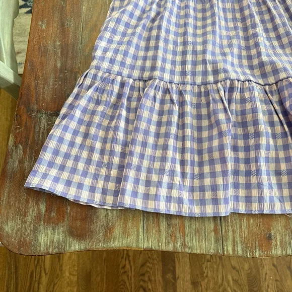 Tuckernuck Hyacinth House Lavender Pale Pink Gingham Sutton Mini Dress XS - Picture 4 of 12